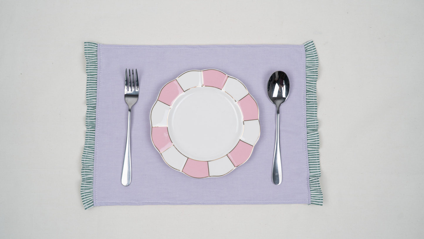 Ruffle Set: Taro (Placemat)