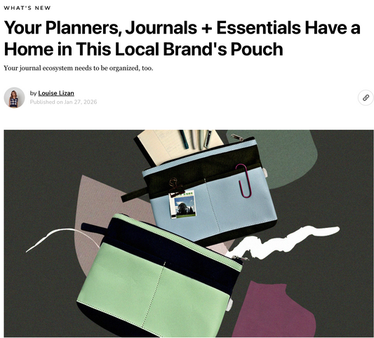 Your Planners, Journals + Essentials Have a Home in This Local Brand's Pouch