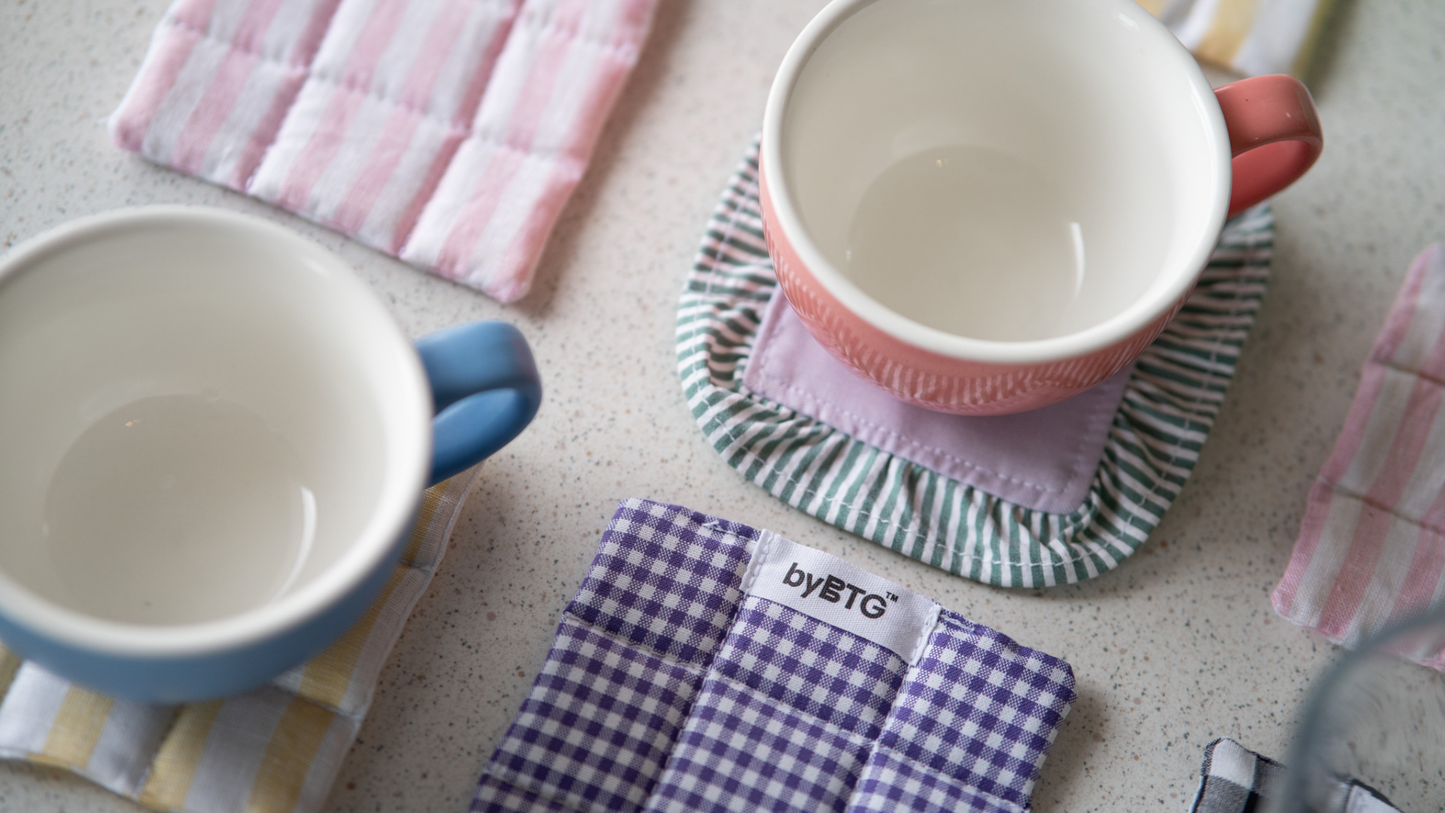 Ruffled Set: Taro (Coaster)