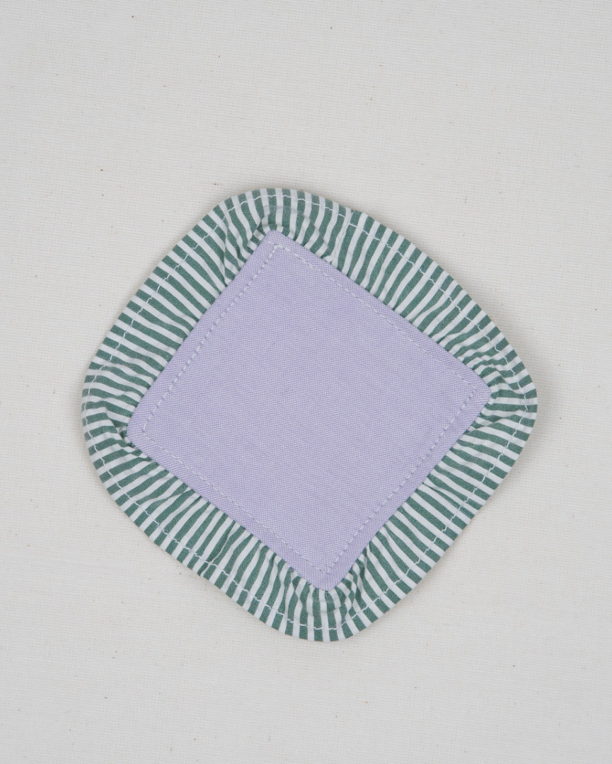 Ruffled Set: Taro (Coaster)